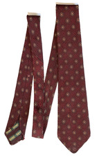 Vintage burgundy tie circa 1950s 1960s classic post-war mens wear