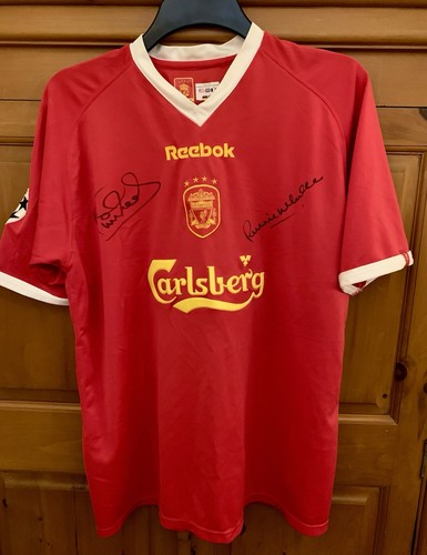 Signed liverpool 2001 reebok - signed,