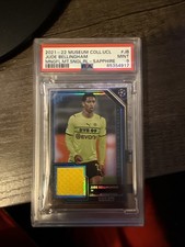2021-22 Topps Jude Bellingham Museum Collection Relic Patch Card PSA 9 Dortmund