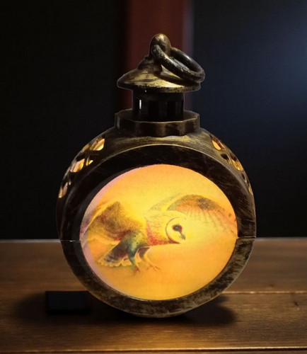 Barn owl vintage lantern led - barn,