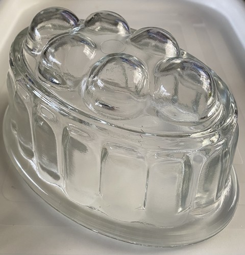 Vintage pressed glass oval - vintage,