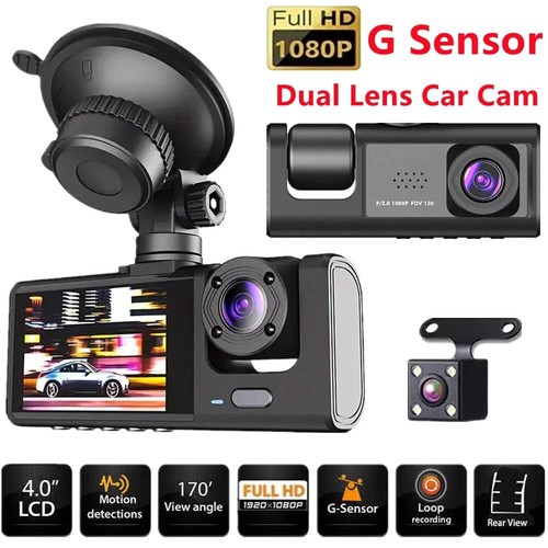 Dual lens 1080p car dash - dual, cam
