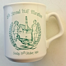 Vintage 9th Stroud Half Marathon 1990 mug 4 inches tall