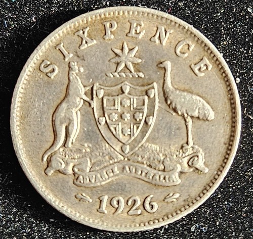 Australia 1926 sixpence - australia,