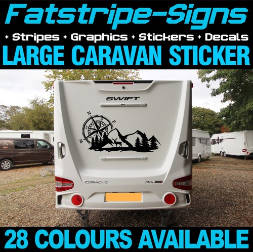 Compass mountain stickers - compass, &