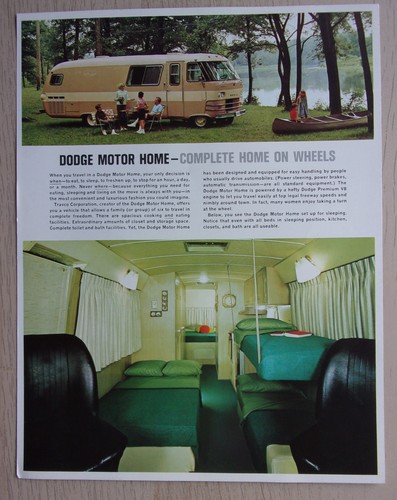 Dodge motor home orig 1960s - orig,