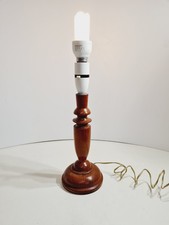 Vintage Turned Wooden Lamp