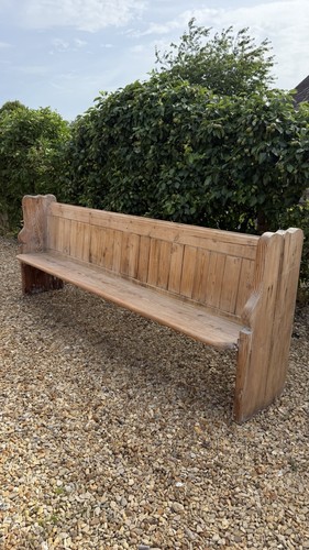 Antique church pew - shabby, chic