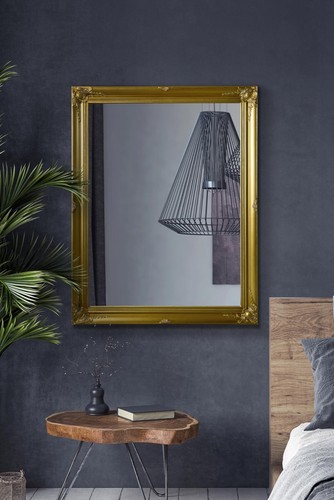 Large mirror gold - large, ornate