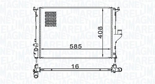 Radiator engine cooling fits - radiator,