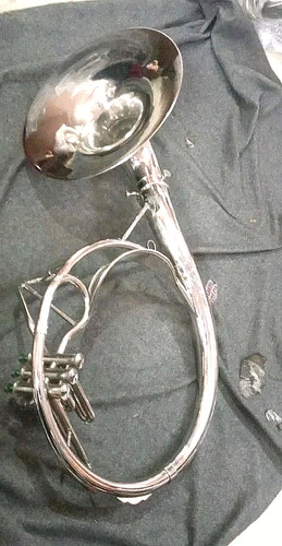 Sousaphone bell made of - made,