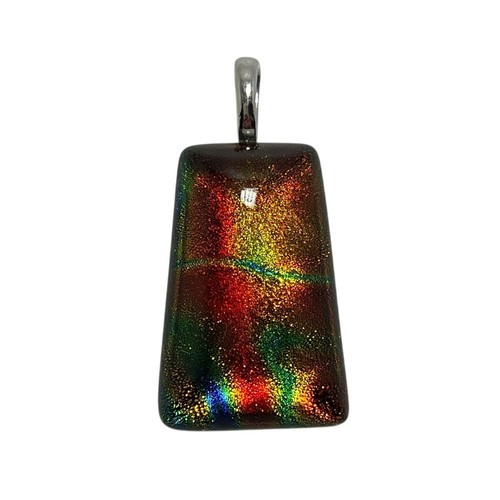 Art glass dichroic pendant - glass,