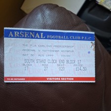 30/8/1997 Arsenal v Tottenham