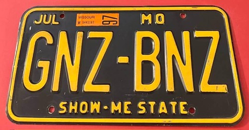 Gnz bnz vanity license plate - gnz,