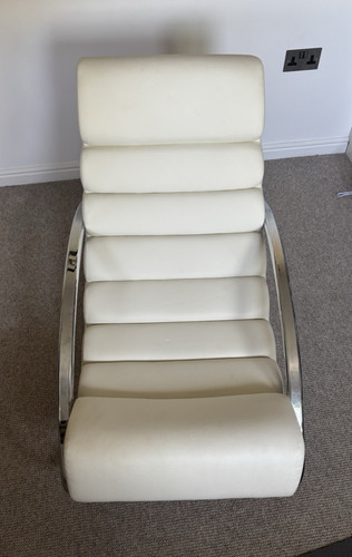 White faux leather padded - white,