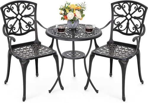 3pcs cast aluminum bistro - 3pcs, set