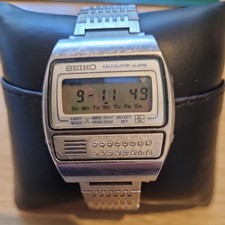 Seiko Calculator Watch C359-5000 LCD Digital  Vinatage  1980s. Just Serviced