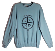 COTTON TRADERS 'sea foam' green organic cotton sweatshirt size Large VGC