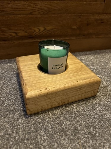 Rustic wooden tea light candle - tea-light,