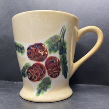 Whittard of Chelsea Pine Cones Handpainted Ceramic Mug 