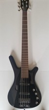 Warwick Rockbass Corvette 5 String Bass Guitar - Medium Scale Black