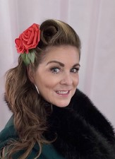 Red Vintage Inspired Hair