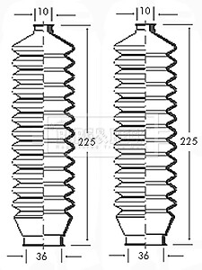 Borg beck steering - beck, rack