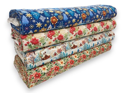 Christmas cotton fabric - christmas,