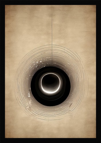 Intimate black hole framed - intimate,