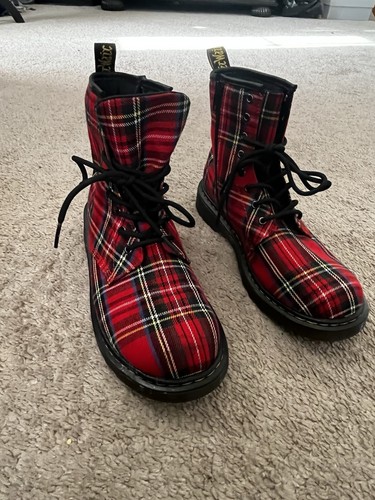 Martens red 1460 tartan - martens,