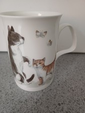 Vintage 1989 Roy Kirkham Cat Lovers Fine Bone China Mug VGC