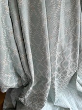 FABULOUS BESPOKE ILIV TALLIS AZURE QUALITY SOFT GREEN JACQUARD DAMASK CURTAINS