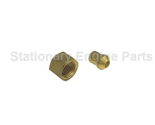 Brass bsp nut and solder - brass, 1/4
