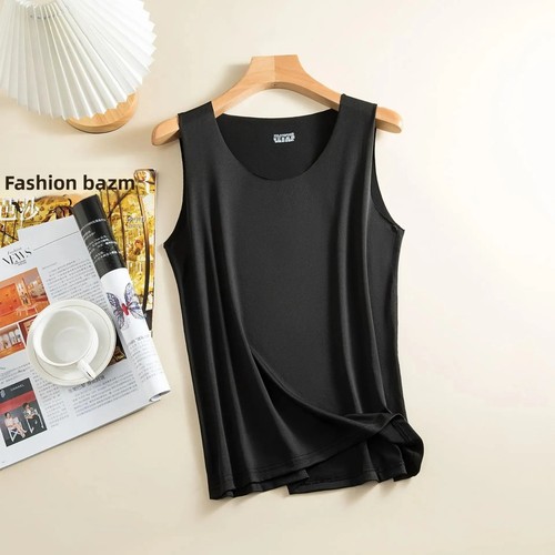 Ladies sleeveless ice silk - uk,