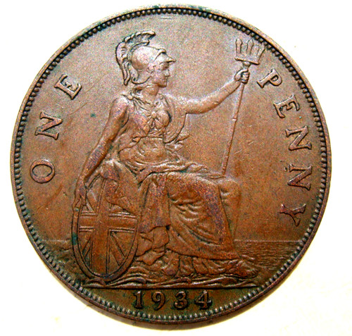 1934 king george britannia - george, v