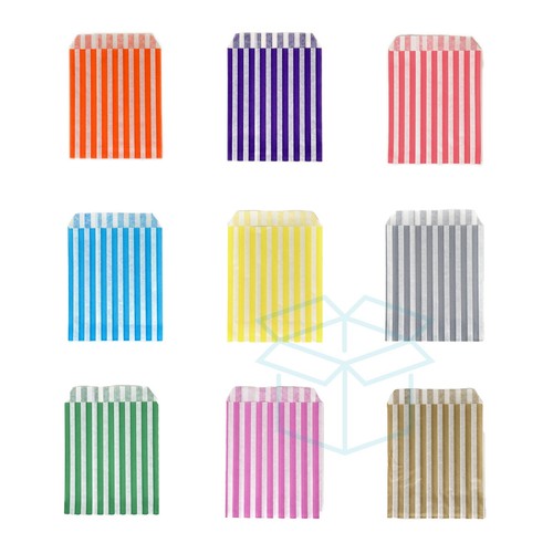 Candy stripe paper sweet - stripe, bags