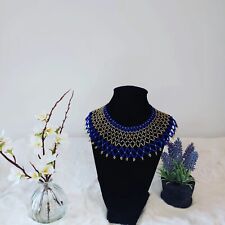 African beaded necklace, Zulu necklace, Beaded shawl necklace,...