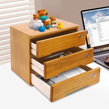 Wooden Desktop Storage Cabinet