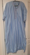 Moroccan Thobe Light Blue Short Sleeves For 12 Year Old