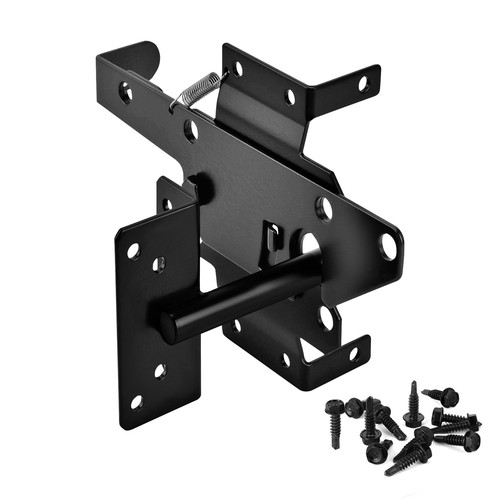 Self locking gate latch for - self-locking,