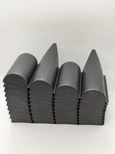 2.5m-long garden lawn palisade edging border wall flowerbed wood texture black