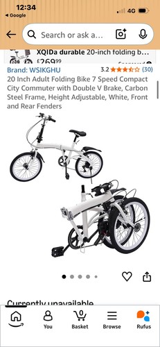 Foldable white bike - foldable,