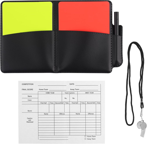 Soccer referee kit yellow and - soccer,