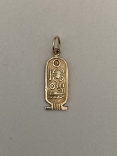 Vintage 18ct Gold Egyptian Cartouche Pendant