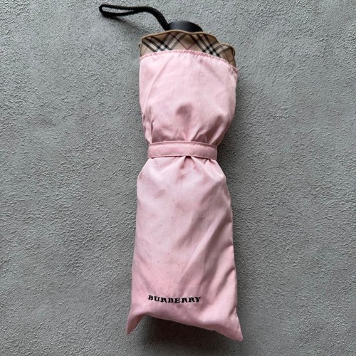 Burberry folding umbrella - folding, pink