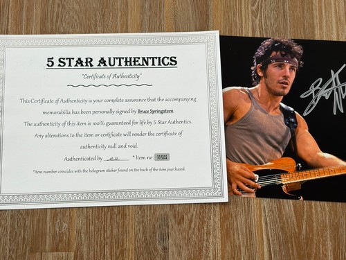 Bruce springsteen autographed - bruce,