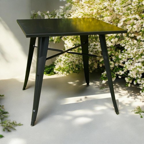 Durable black metal bar - black, table