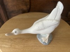 Orginal NAO 1980's Lladro Spain Porcelain Long-Neck Goose Collectible Figurine