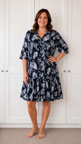 Womens navu blue feather print - navu,