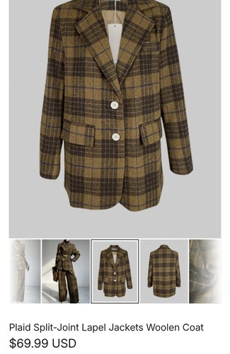 Uoozee plaid split - uoozee, ,